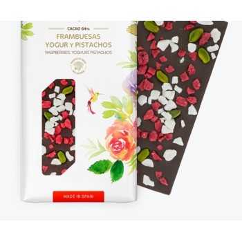 Chocolate de Frambuesa, Yogur y Pistachos