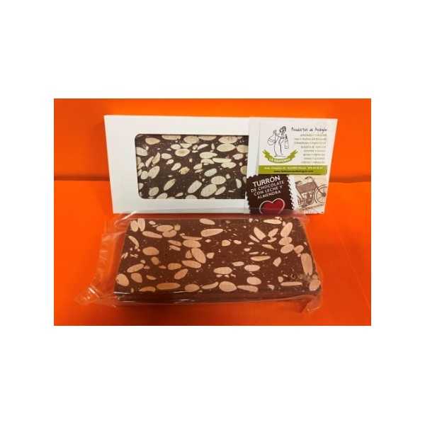 Turrón Chocolate con Almendras Artesano