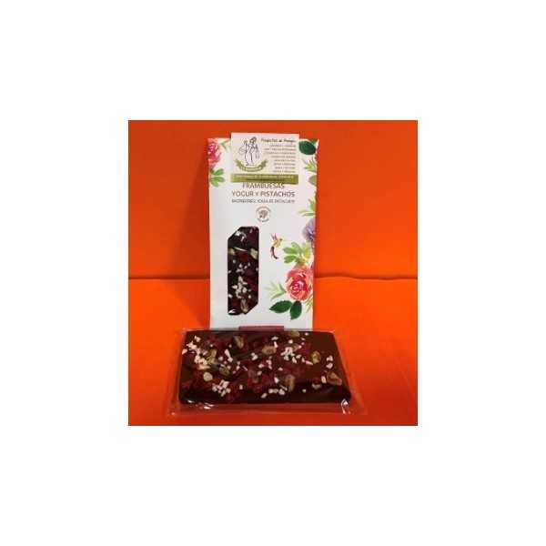 Chocolate de Frambuesa, Yogur y Pistachos