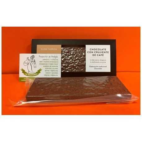 Turrón de Café con Crujiente de Chocolate Turrón de Café con Crujiente de Chocolate