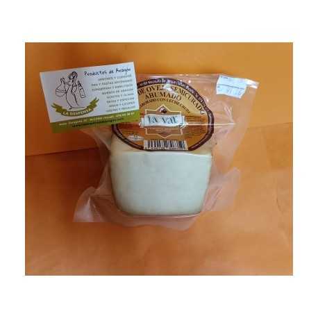 Queso Ahumado de Oveja La Val cuña